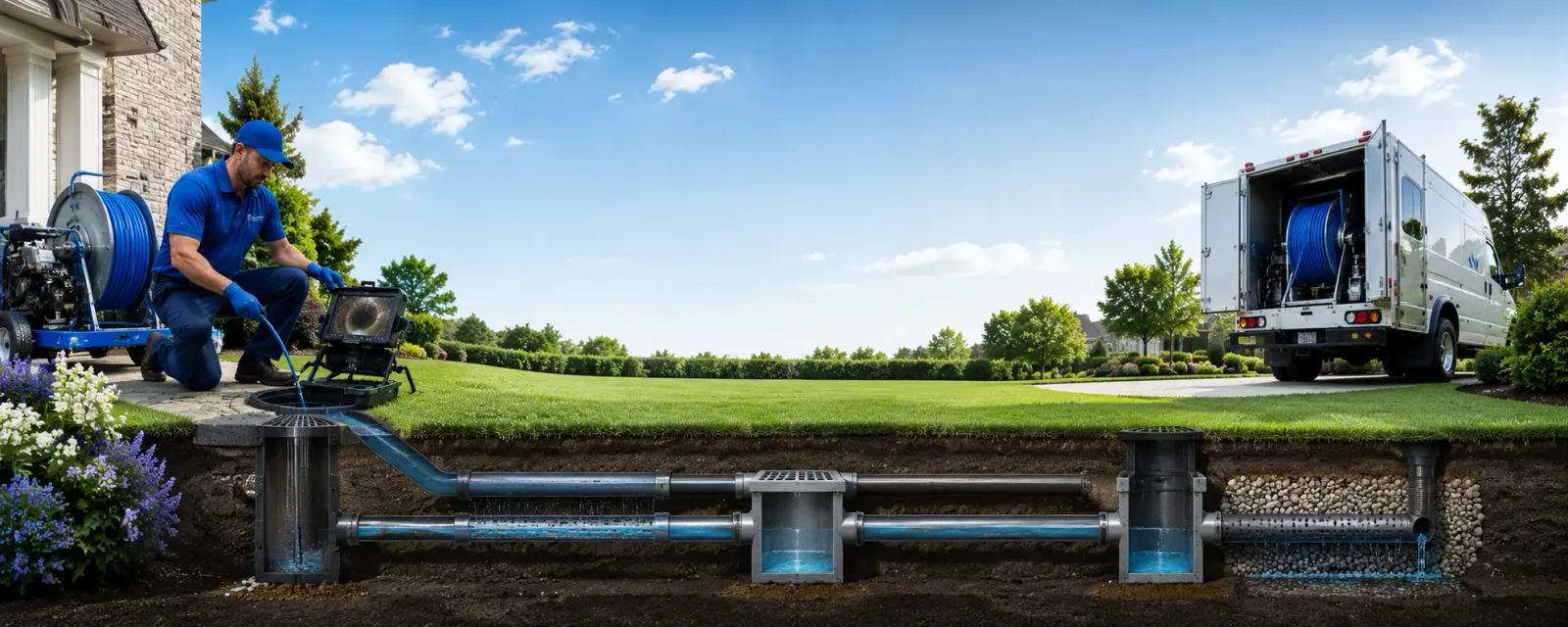 Outdoor drain cleaning information for Buckingham, IA